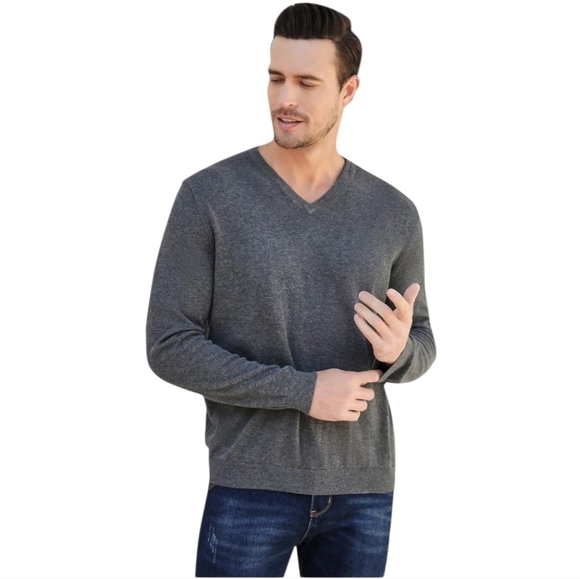 Havana Breeze Gray V-Neck Men's Sweater Men's Size XL NEW - Picture 5 of 10
